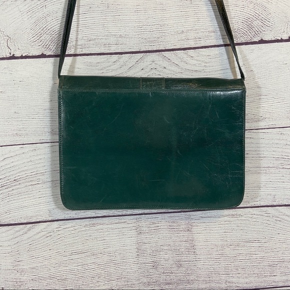 Vintage green shoulder bag/clutch - Picture 4 of 7